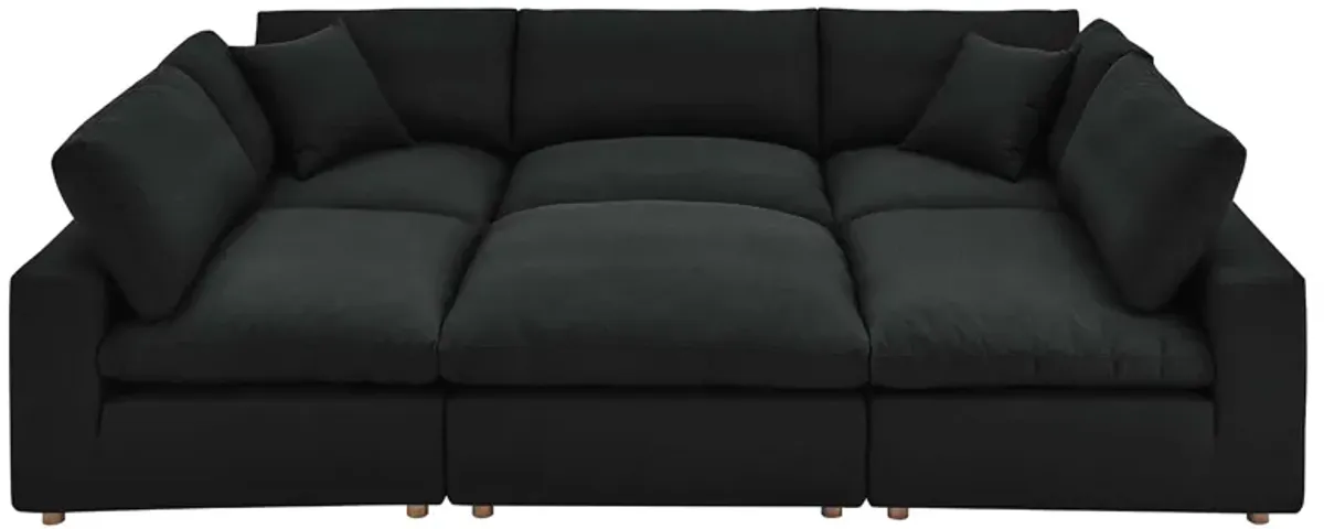Commix 6-Piece Down Filled Overstuffed Sectional Sofa by Modway Gray