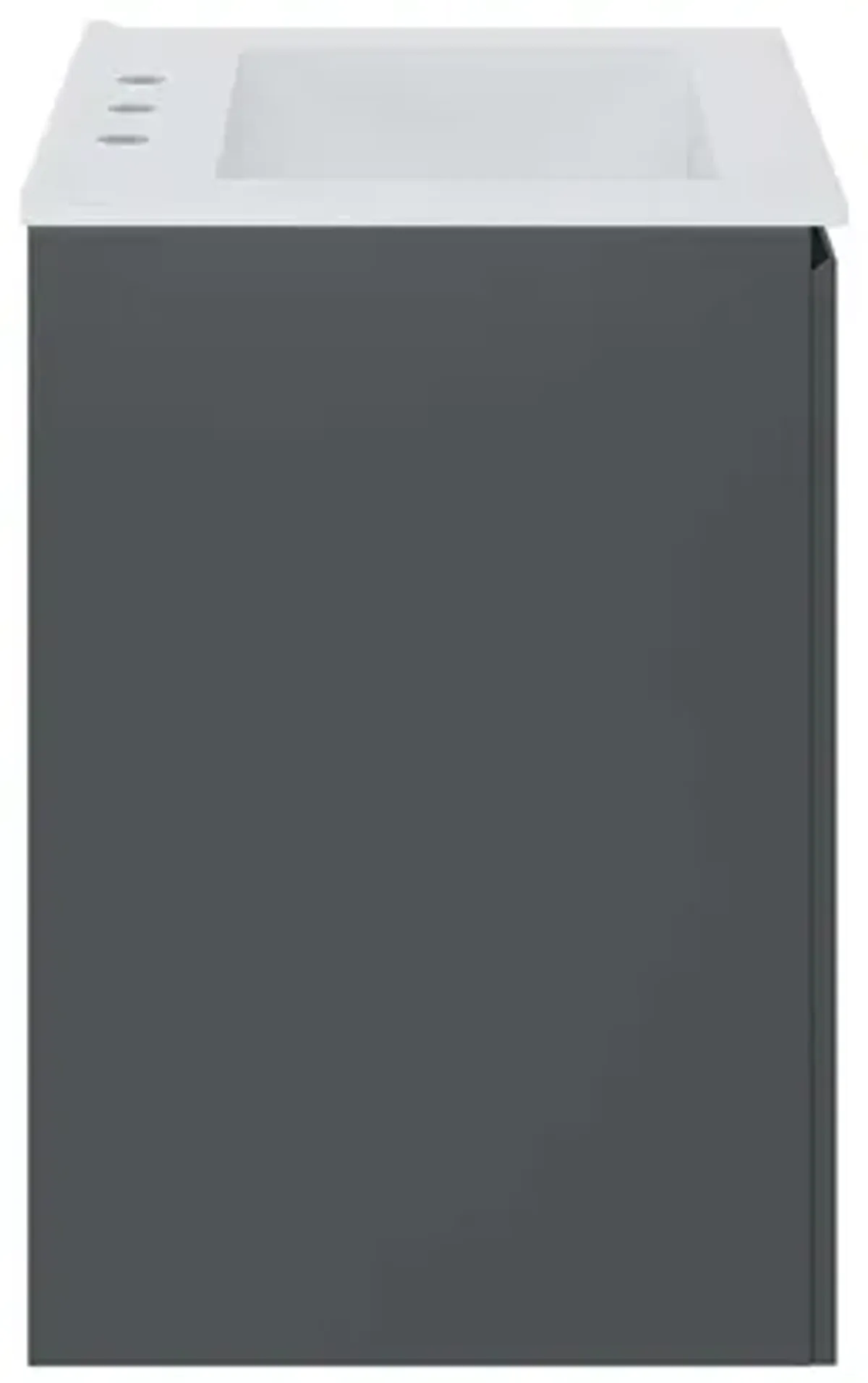 Bryn Wall-Mount Bathroom Vanity Basin Included by Modway 24" / Gray White