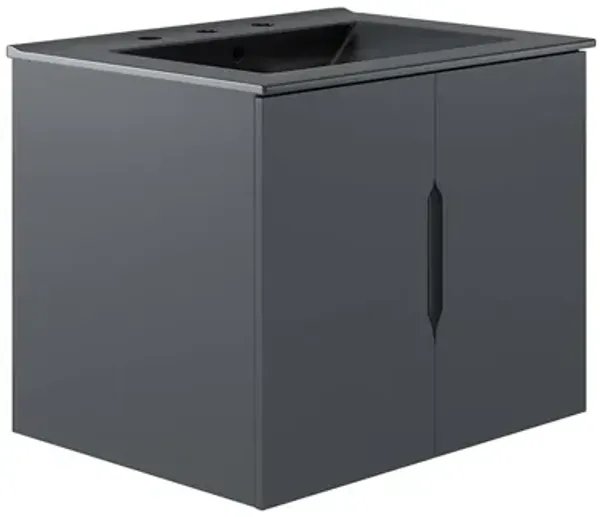 Vitality Bathroom Vanity Basin Included by Modway 24" / Gray Black