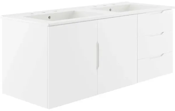 Vitality Bathroom Vanity Basin Included by Modway 48" Double / White White