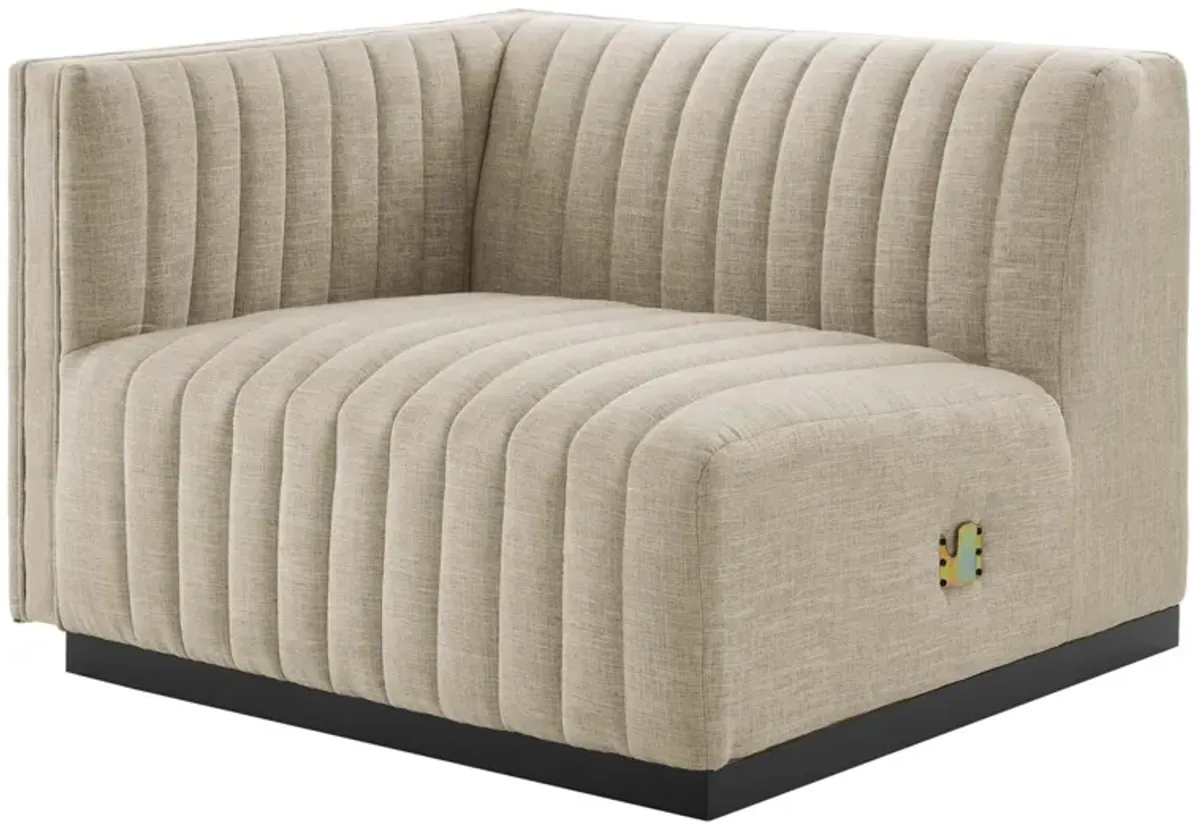 Conjure 4-Piece Channel Tufted Upholstered Fabric Sofa by Modway