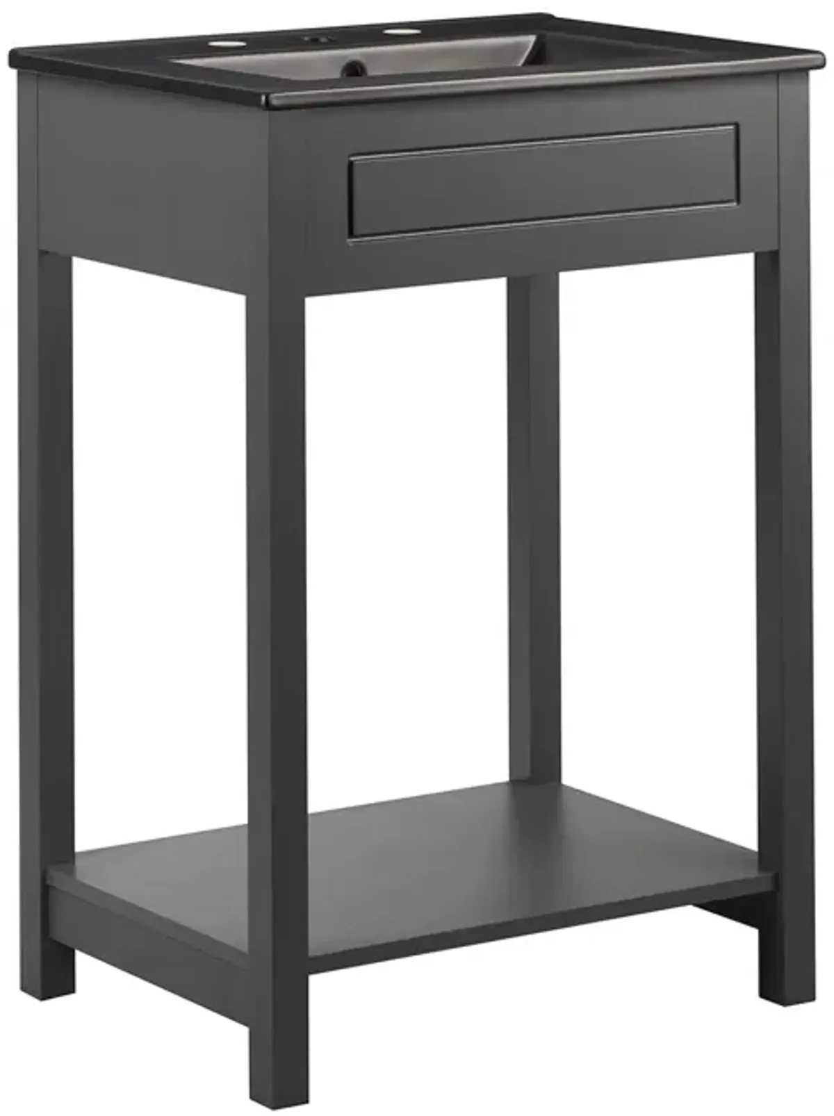 Altura Bathroom Vanity Basin Included by Modway 24" / Gray Black