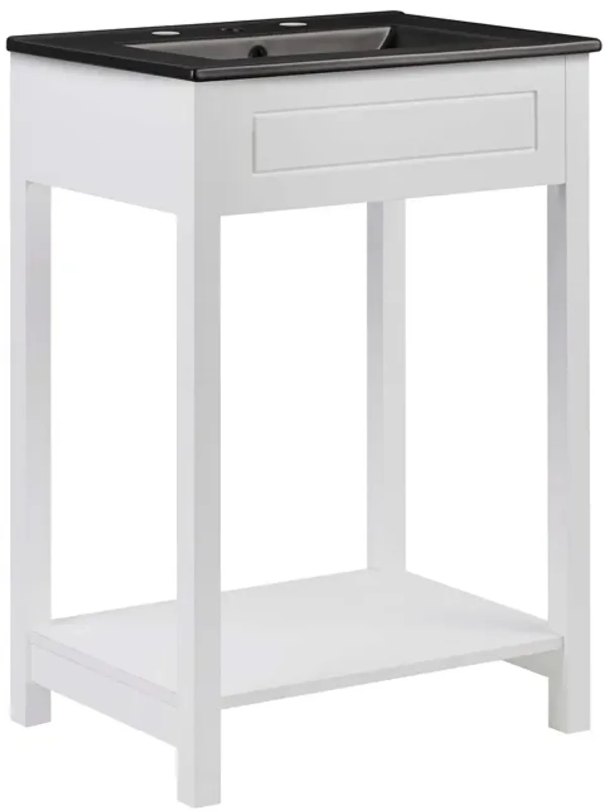 Altura Bathroom Vanity Basin Included by Modway 24" / White Black