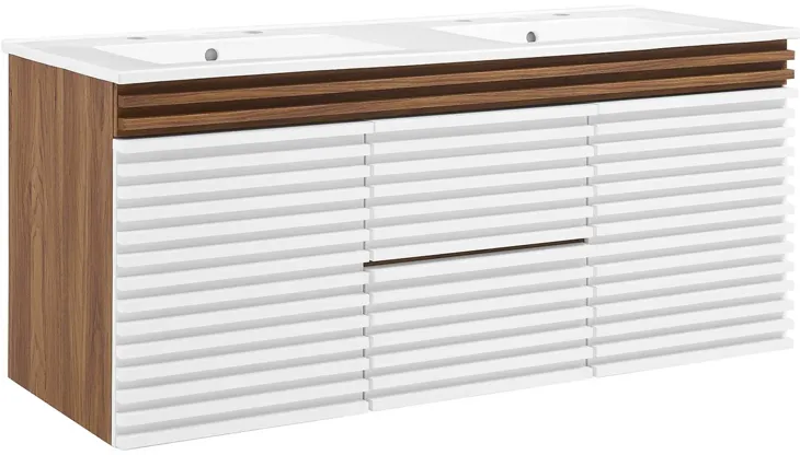 Render 48" Wall-Mount Bathroom Vanity Basin Included by Modway