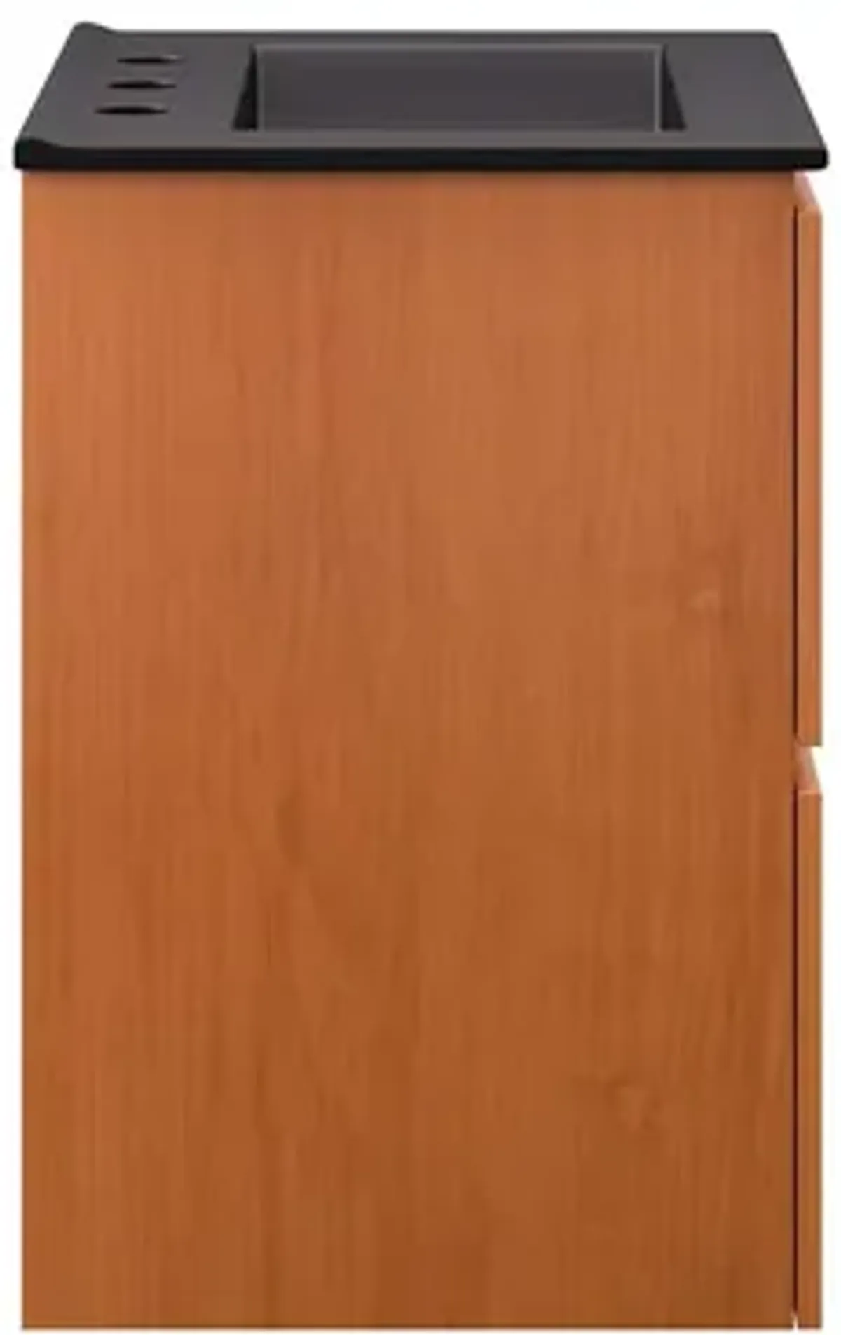 Scenic Wall-Mount Bathroom Vanity Basin Included by Modway 18" / Cherry Black