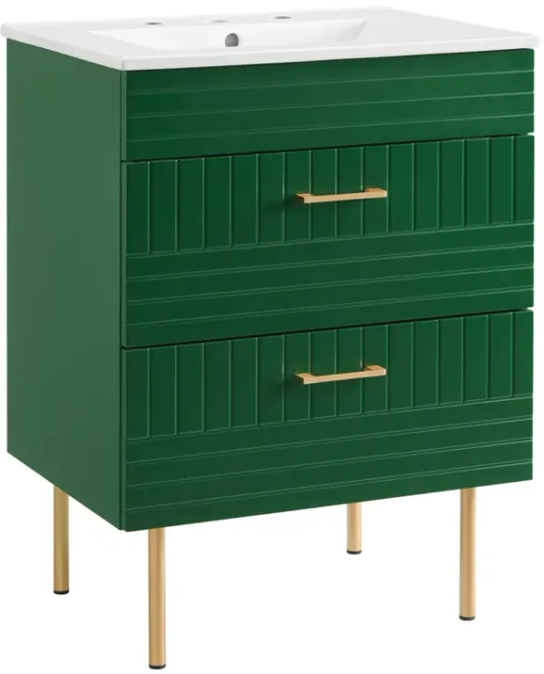 Daybreak Bathroom Vanity Basin Included by Modway 24" / Green White