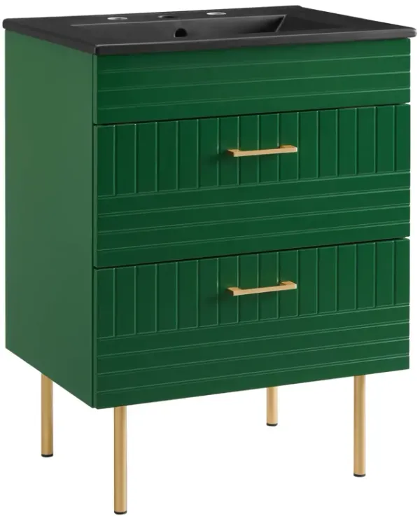 Daybreak Bathroom Vanity Basin Included by Modway 24" / Green Black