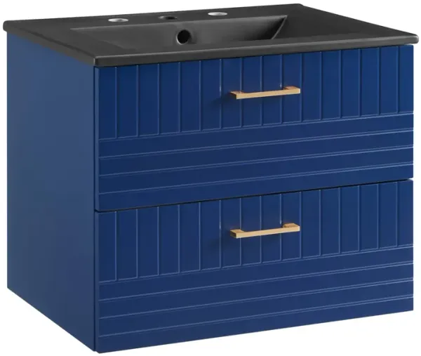 Daybreak Wall-Mount Bathroom Vanity Basin Included by Modway 24" / Blue Black