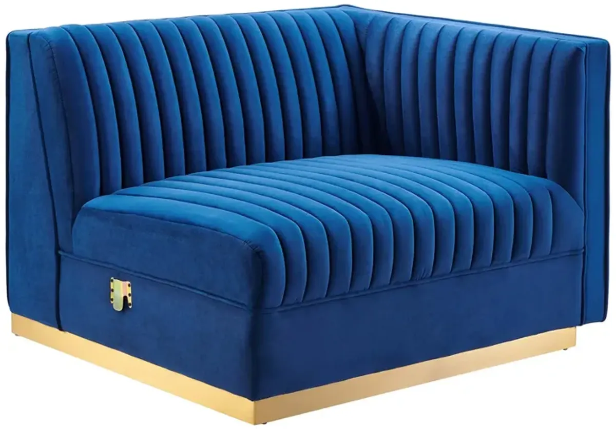 Sanguine Channel Tufted Performance Velvet Modular Sectional Sofa Loveseat by Modway
