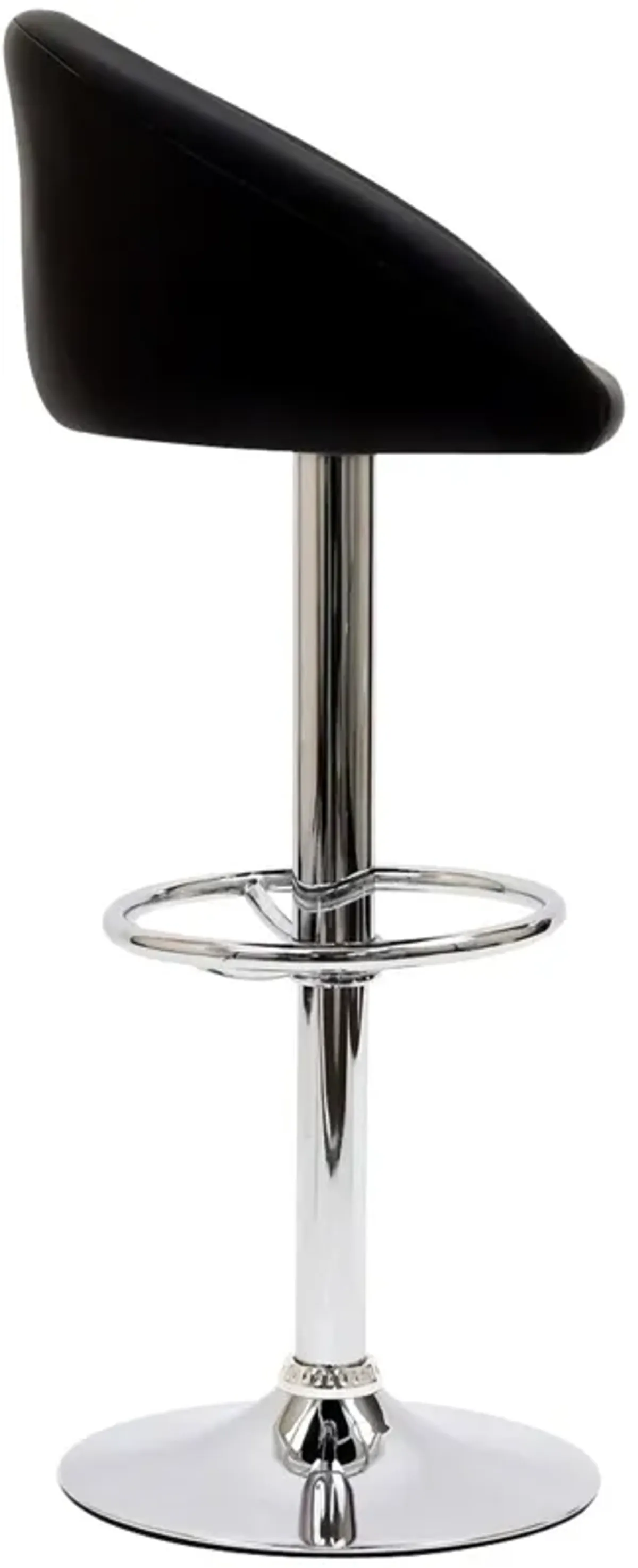 Marshmallow Bar Stool by Modway Black