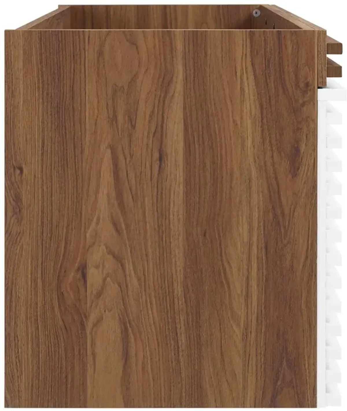 Render 48" Wall-Mount Bathroom Cabinet Basin Not Included by Modway 48" Single / White Walnut