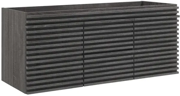 Render 48" Wall-Mount Bathroom Cabinet Basin Not Included by Modway 48" Double / Charcoal