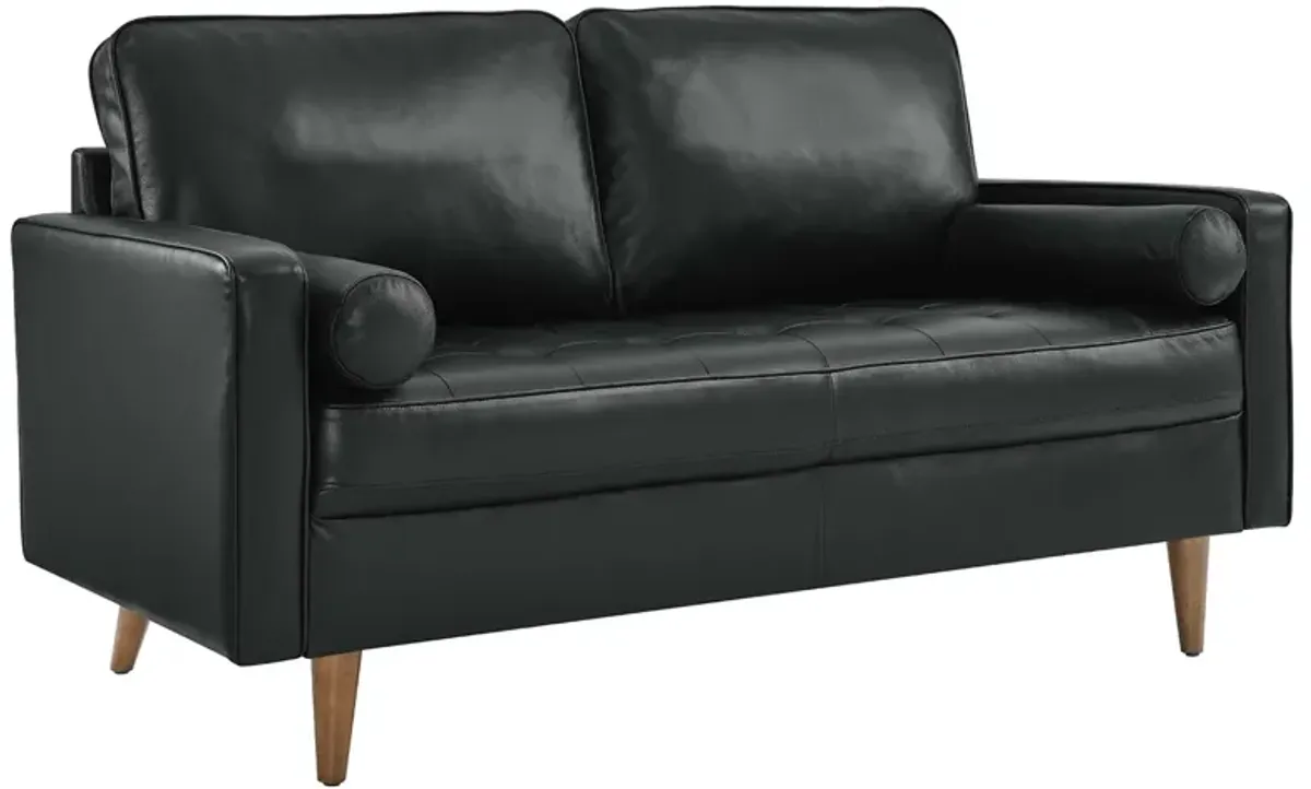 Valour Leather Loveseat by Modway Tan