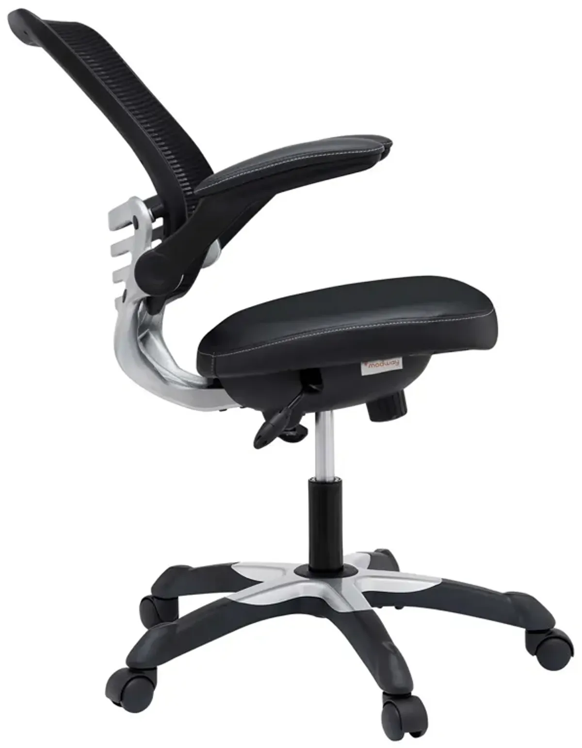 Edge Vinyl Office Chair by Modway Black