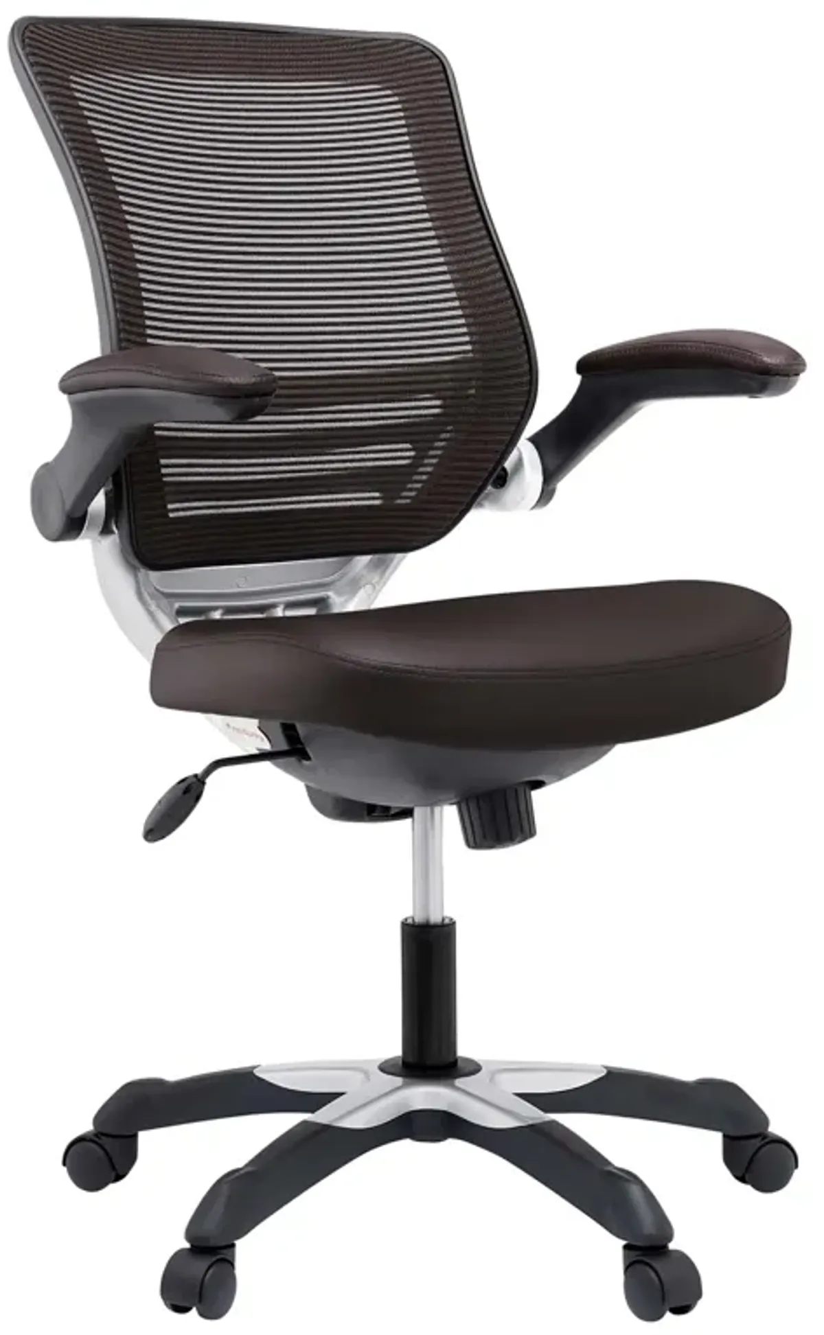 Edge Vinyl Office Chair by Modway Brown