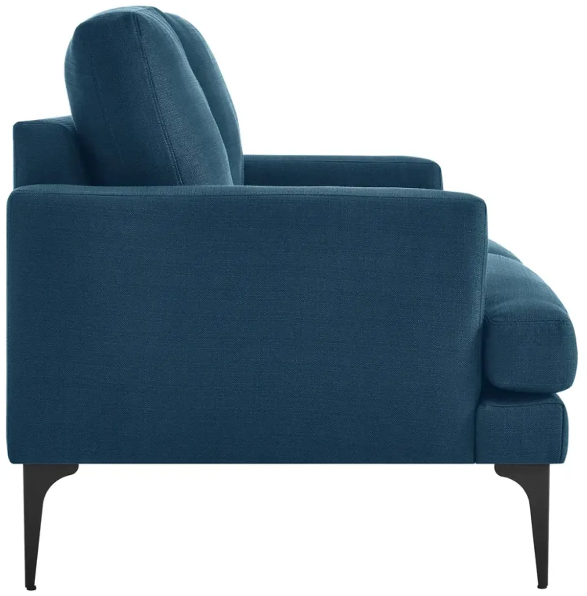 Evermore Upholstered Fabric Loveseat by Modway Azure