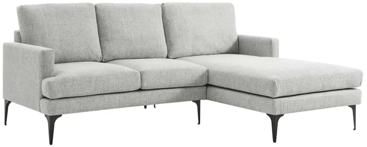 Evermore Right-Facing Upholstered Fabric Sectional Sofa by Modway