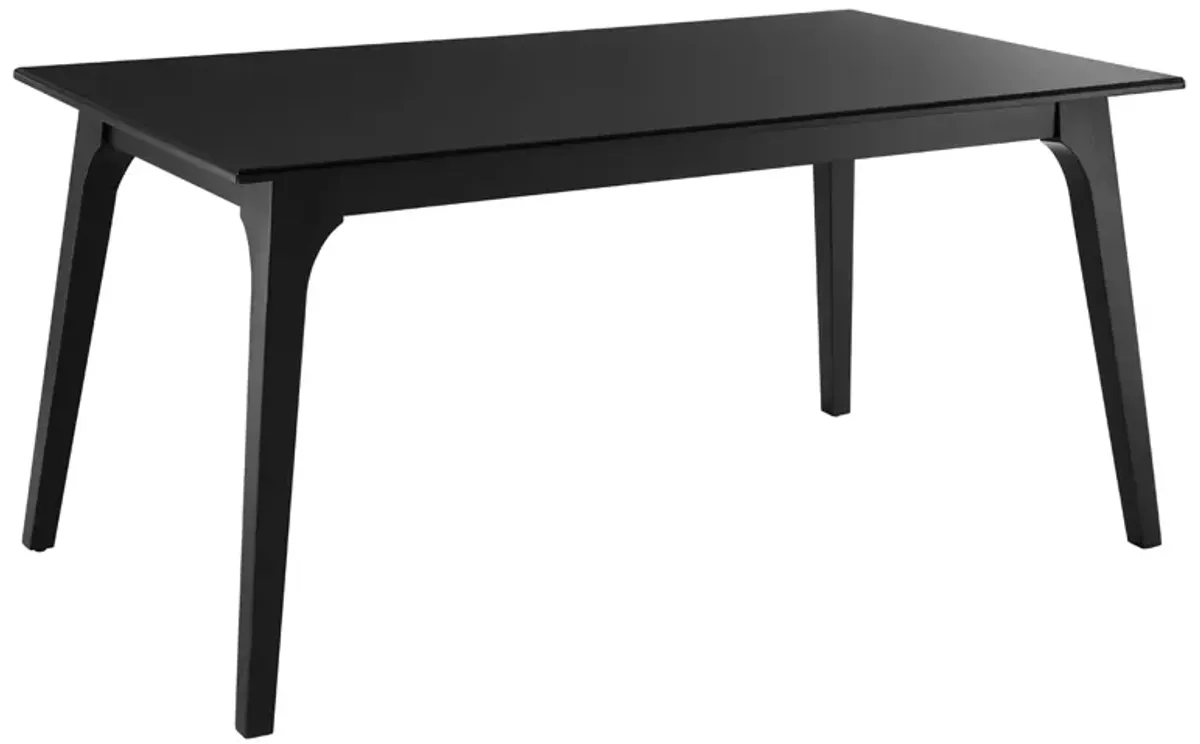 Juxtapose 63” Rectangle Dining Table by Modway Oak Oak