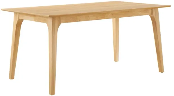 Juxtapose 63” Rectangle Dining Table by Modway Oak Oak