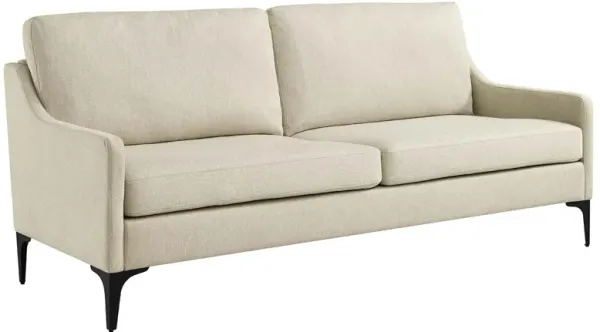 Corland Upholstered Fabric Sofa by Modway Beige