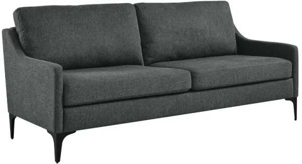 Corland Upholstered Fabric Sofa by Modway Charcoal