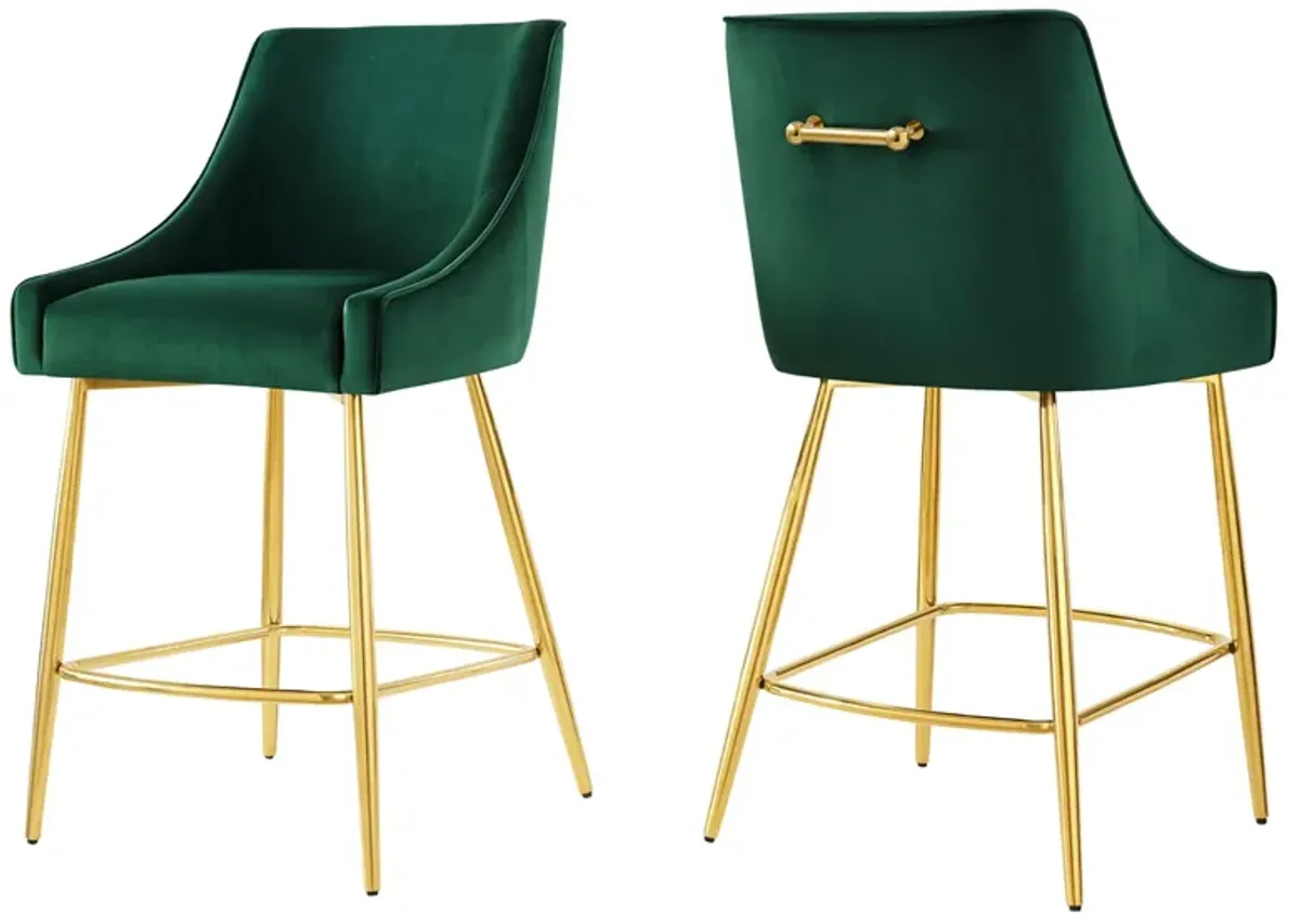 Discern Counter Stools Set of 2 by Modway Green
