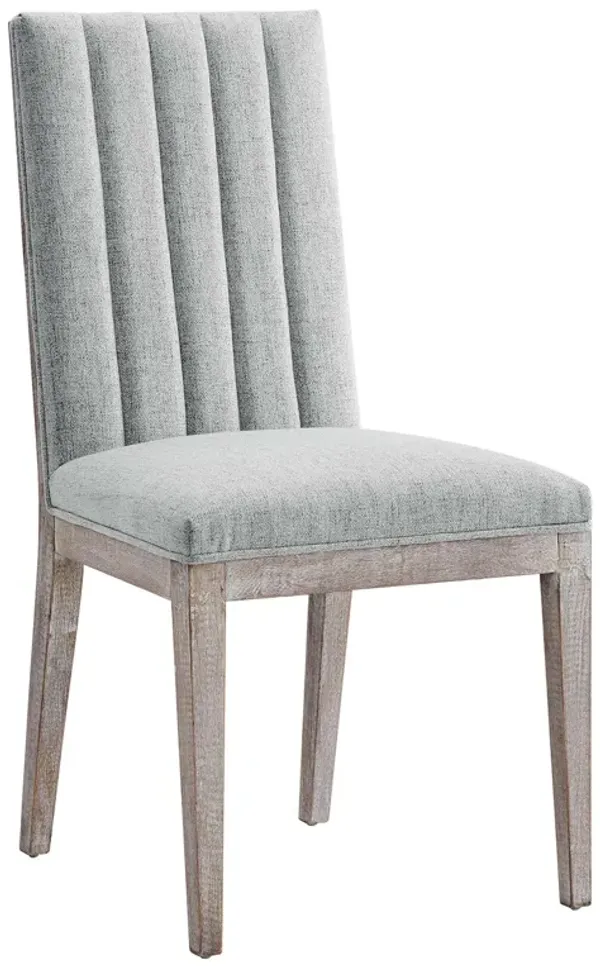 Maisonette French Vintage Tufted Fabric Dining Side Chair by Modway Light Gray