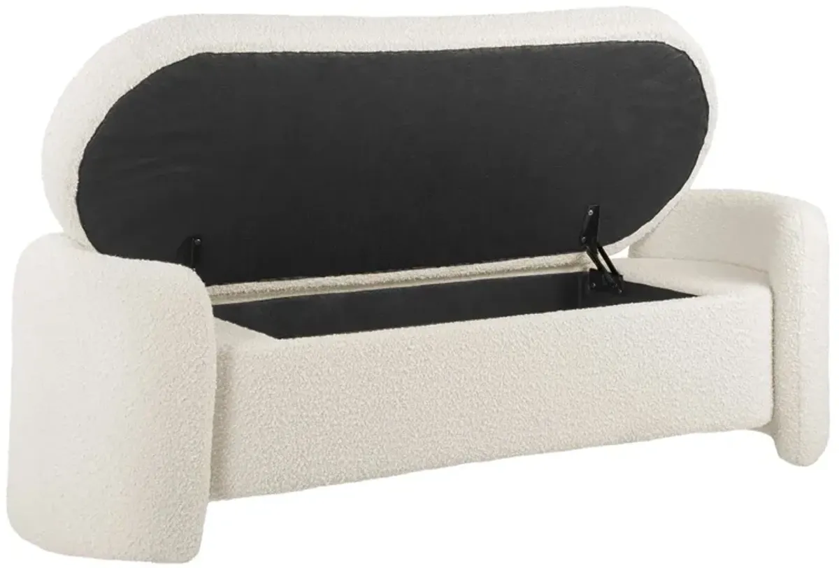 Nebula Boucle Upholstered Bench by Modway