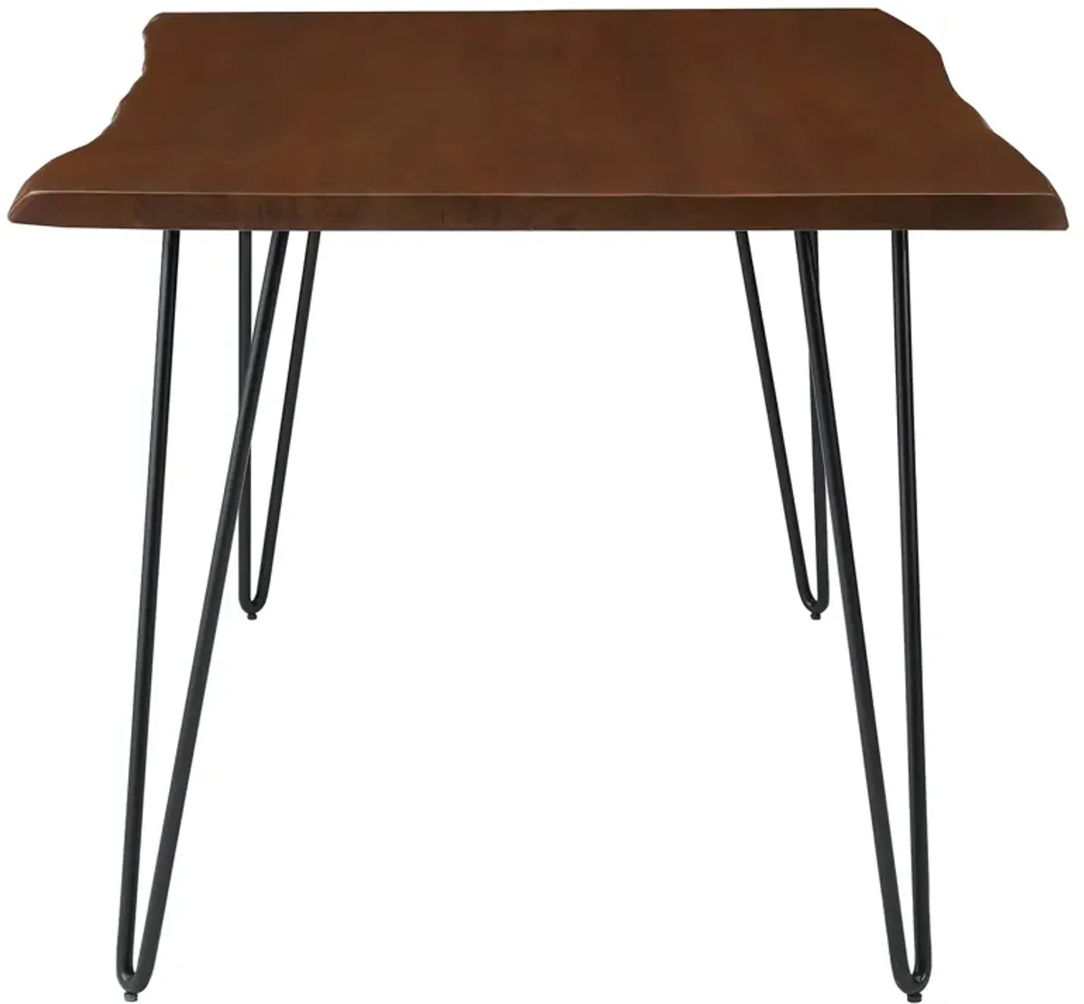 Ardor 60" Live Edge Acacia Wood Acacia Wood Dining Table by Modway Black Walnut