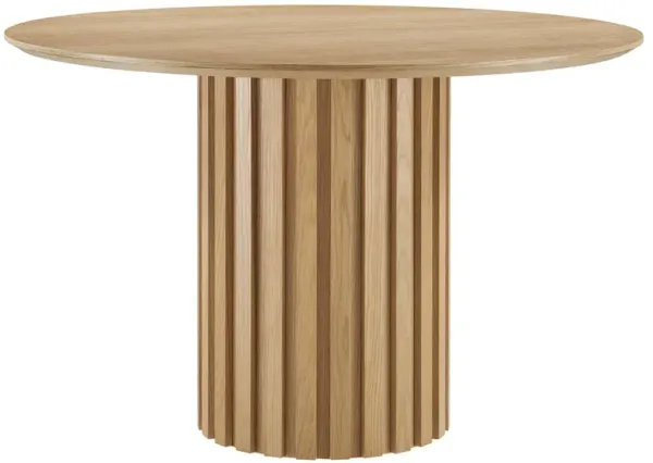 Senja 47" Round Dining Table by Modway Oak