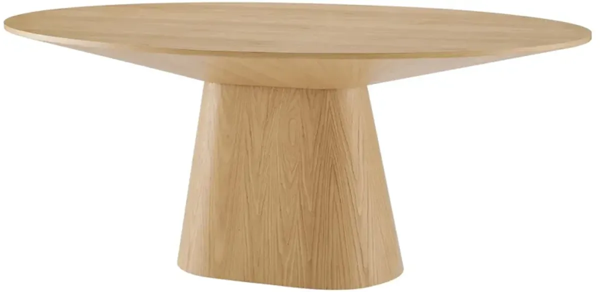 Provision 75" Oval Dining Table by Modway Oak