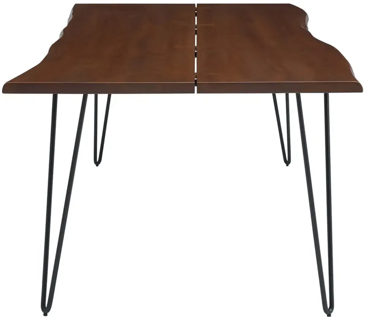 Ardor 96" Live Edge Acacia Wood Acacia Wood Dining Table Black Walnut