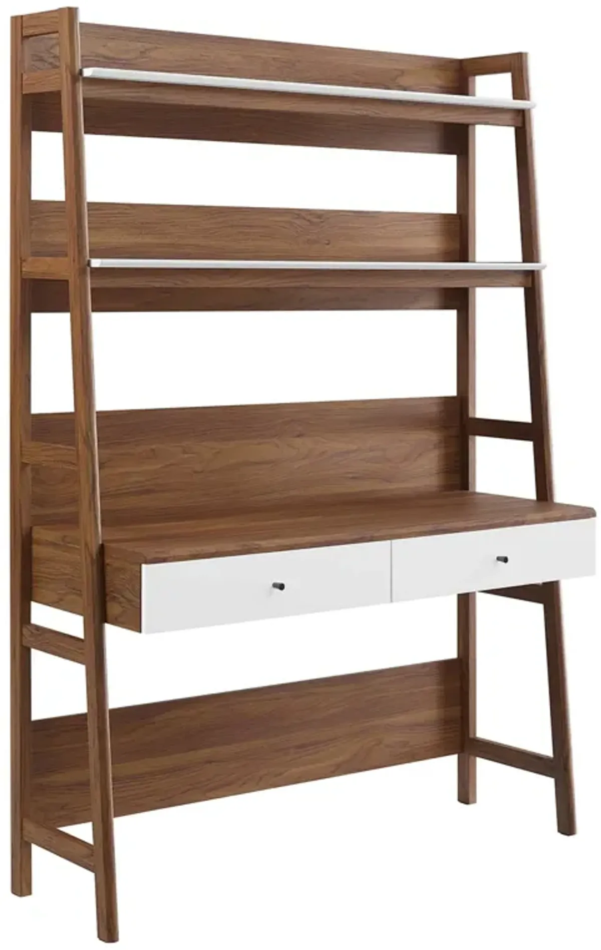 Bixby Office Desk by Modway Walnut White