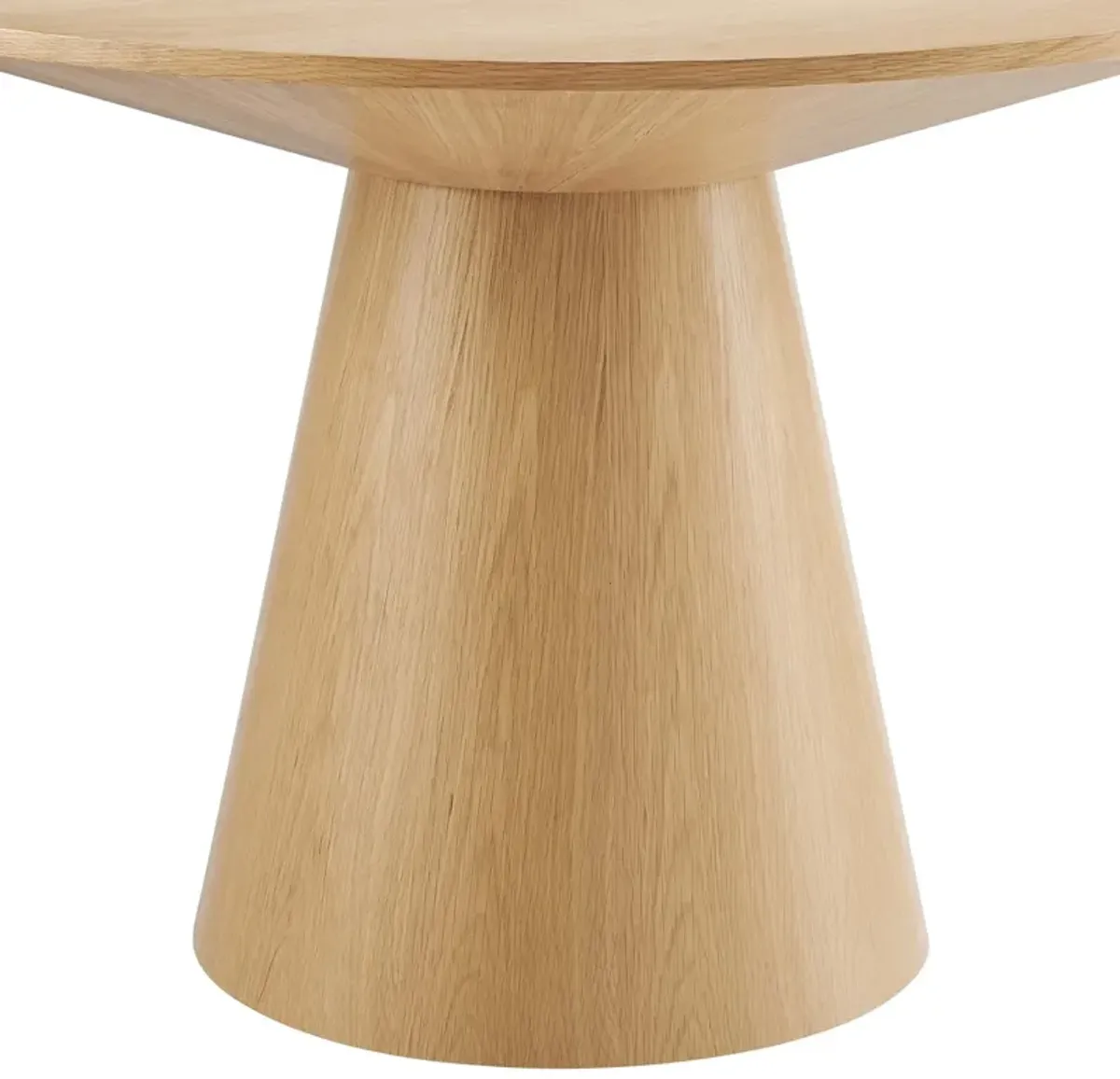 Provision 47" Round Dining Table by Modway Oak