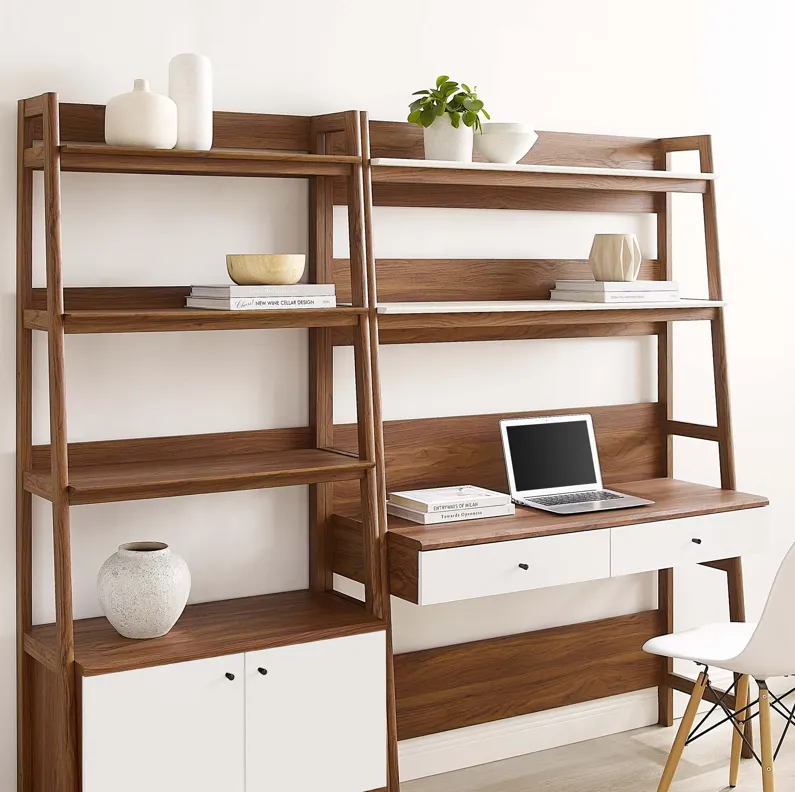 Bixby 2-Piece Wood Office Desk and Bookshelf by Modway