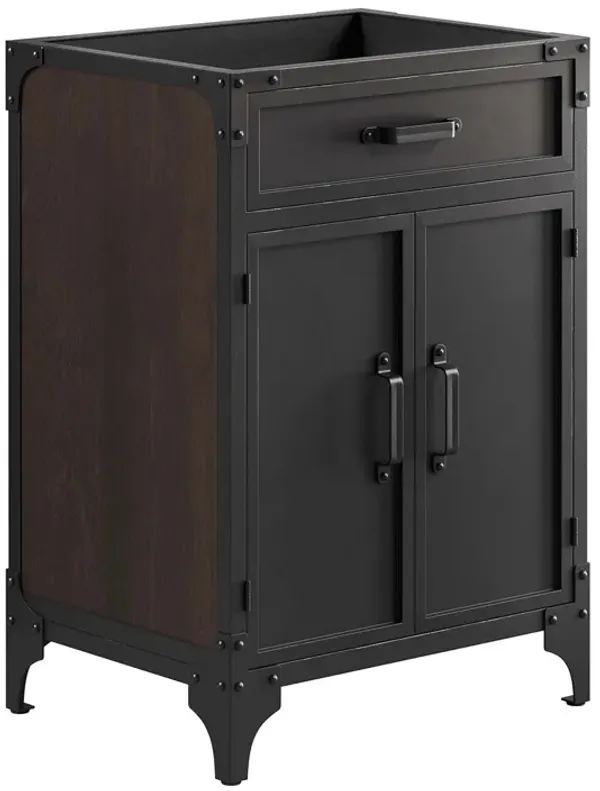 Steamforge Bathroom Cabinet Basin Not Included by Modway 24" / Black Walnut