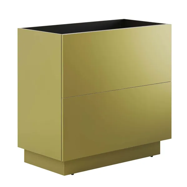 Quantum Bathroom Cabinet Basin Not Included by Modway 36" / Gold