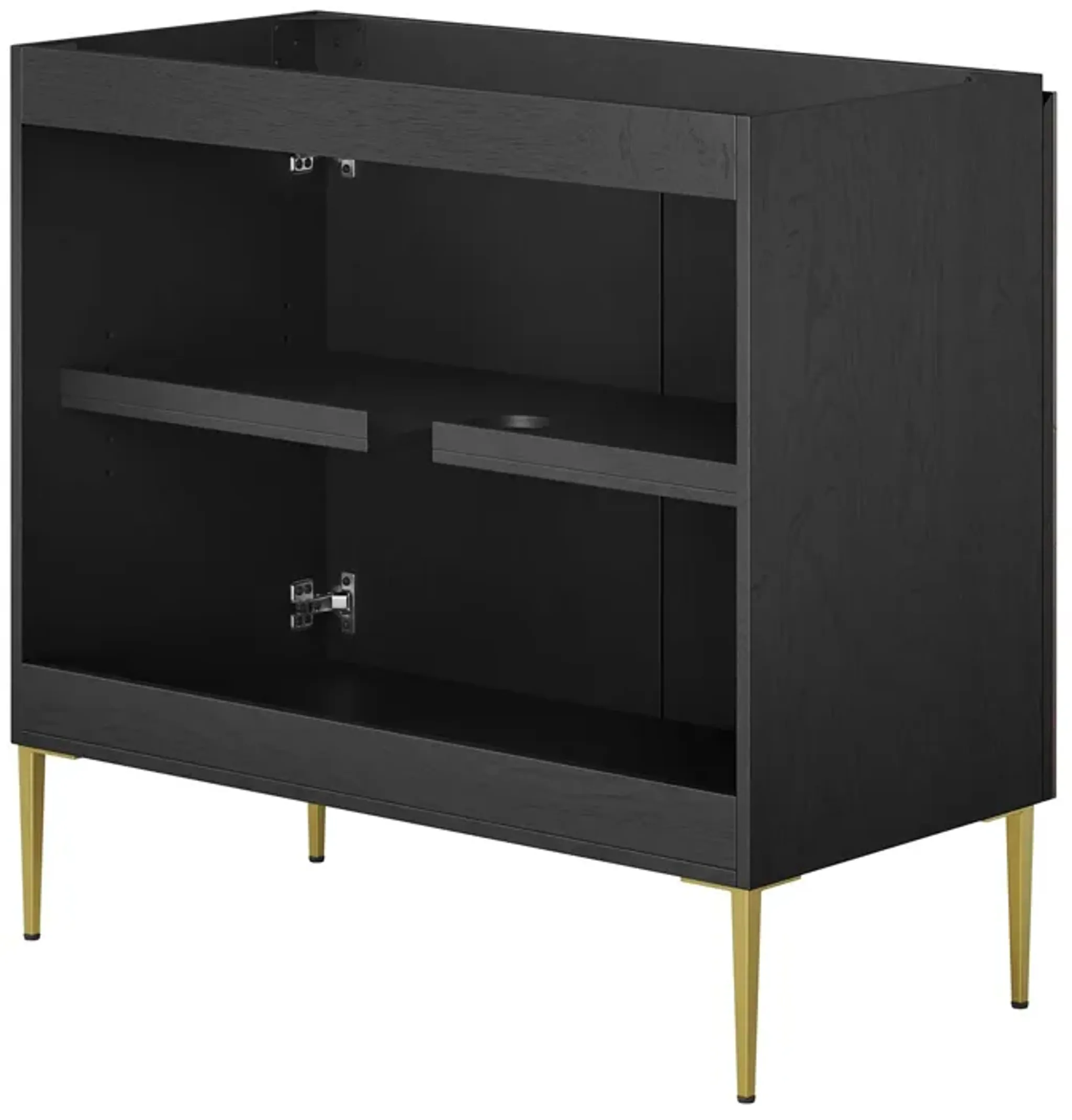 Alchemist Bathroom Cabinet Basin Not Included By Modway 36 Black Gold ...