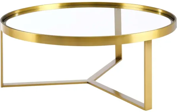 Relay Coffee Table by Modway Gold