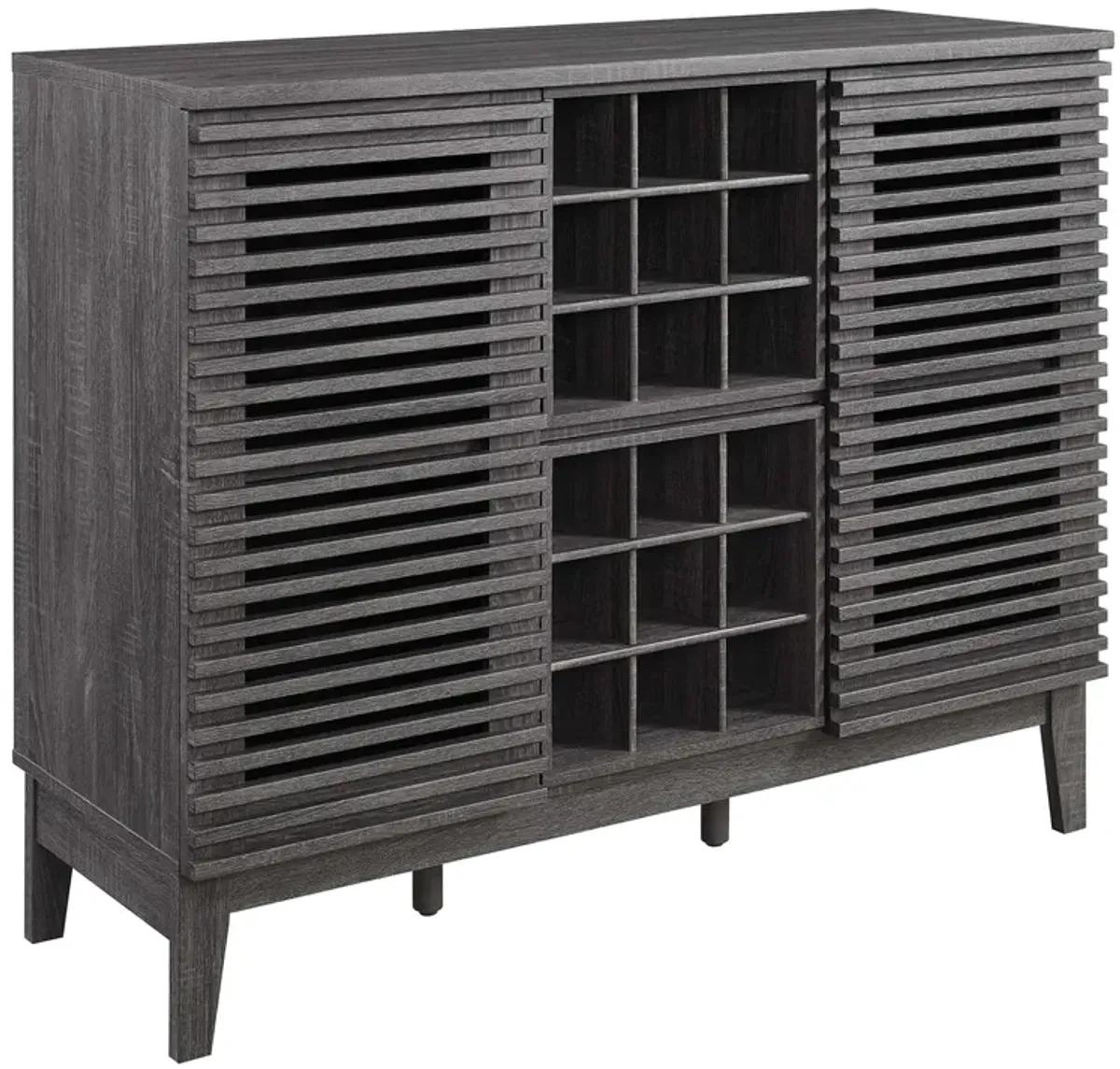 Render Bar Cabinet by Modway Walnut