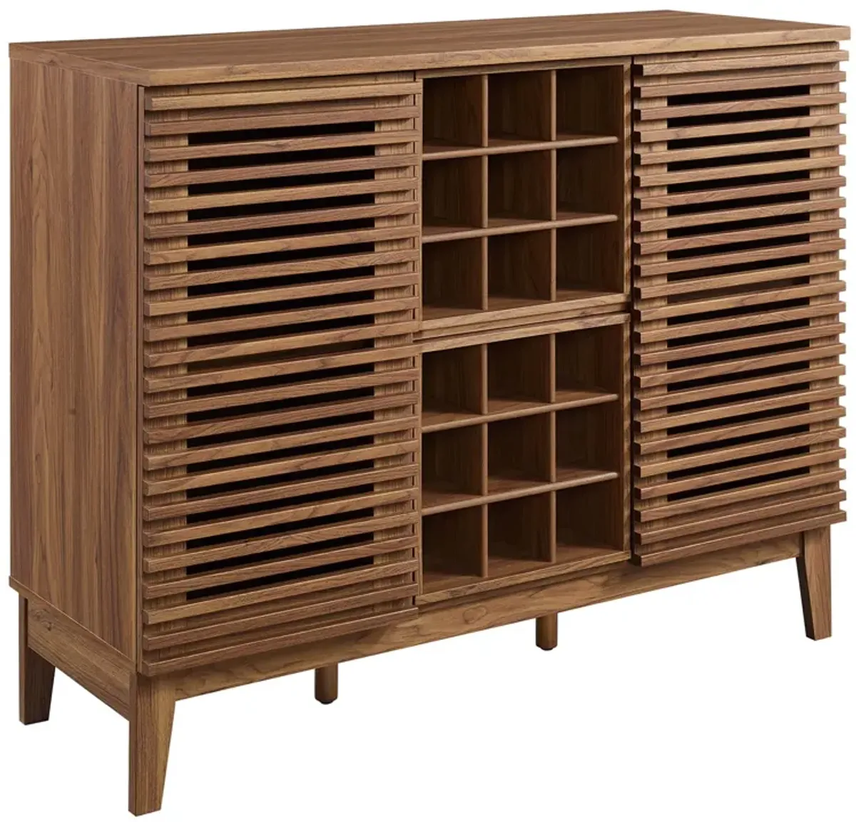 Render Bar Cabinet by Modway Walnut