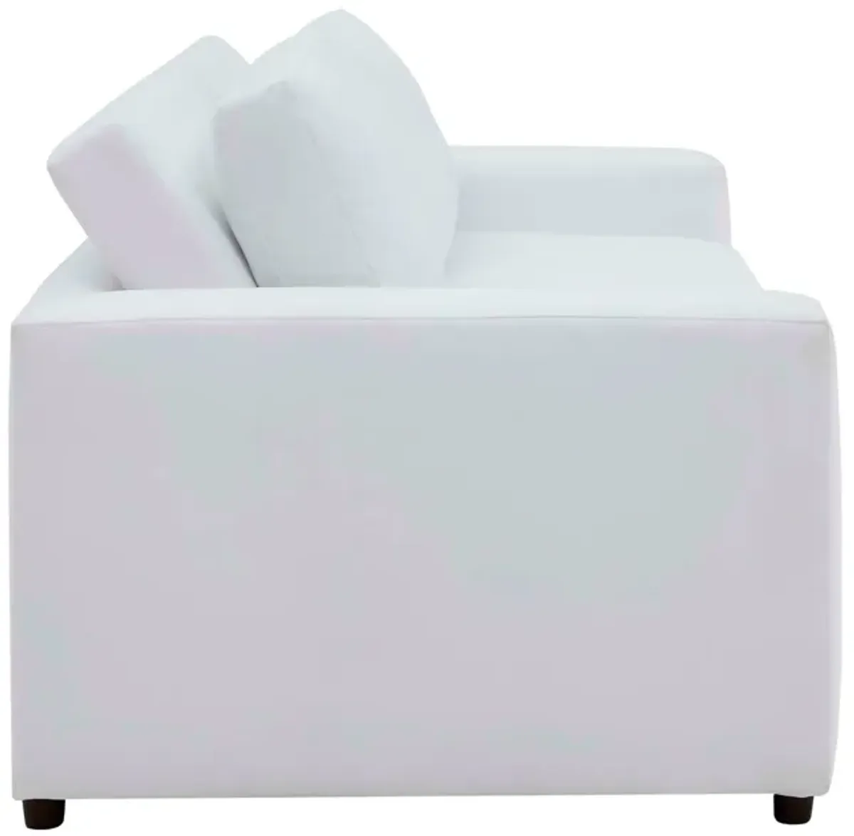 Avendale Velvet Sofa – Made in the USA With Bench Seat Cushion by Modway Dove White