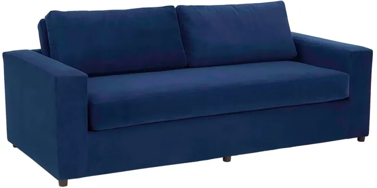 Avendale Velvet Sofa – Made in the USA With Bench Seat Cushion by Modway Dove White