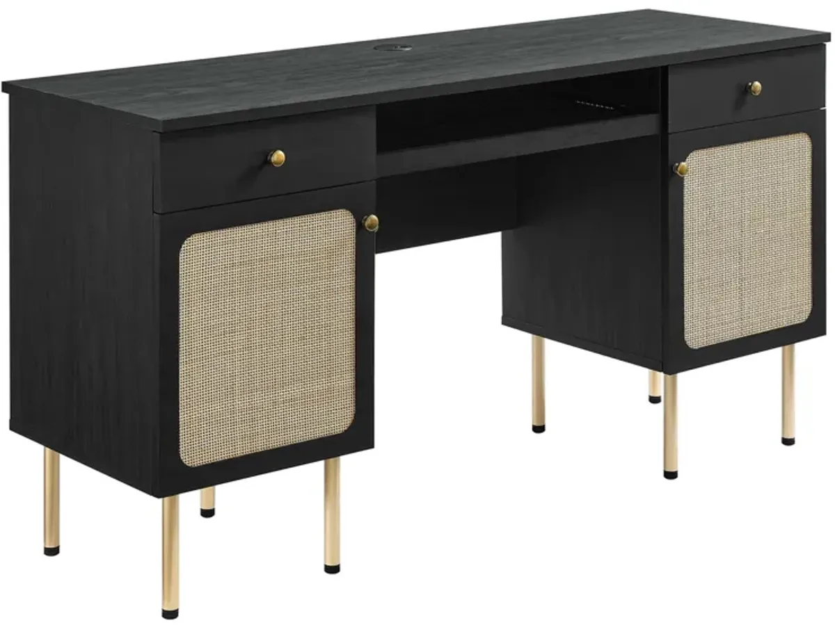 Chaucer Office Desk by Modway Oak