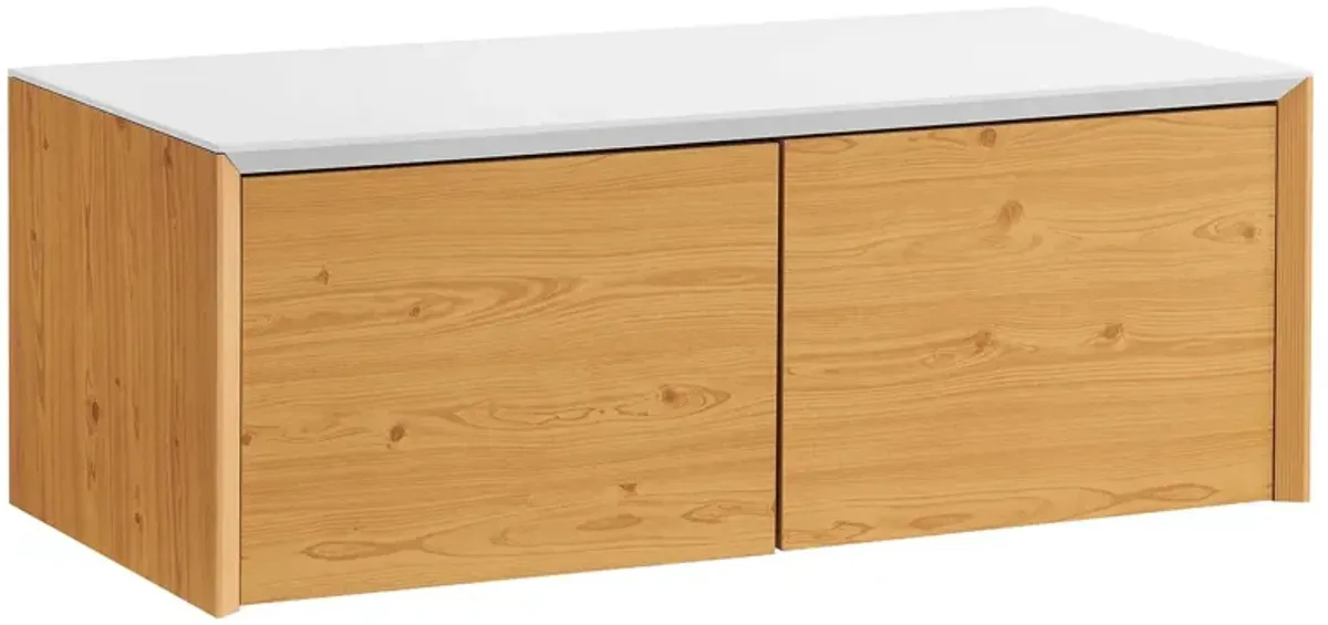 Kinetic Wall-Mount Office Storage Cabinet by Modway White Natural