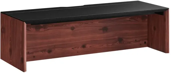 Kinetic 49" Wall-Mount Office Desk by Modway Black Cherry
