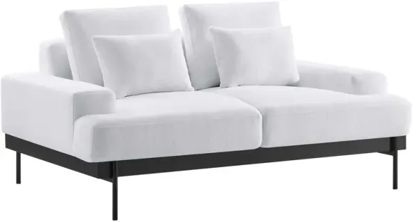 Proximity Upholstered Fabric Loveseat by Modway White