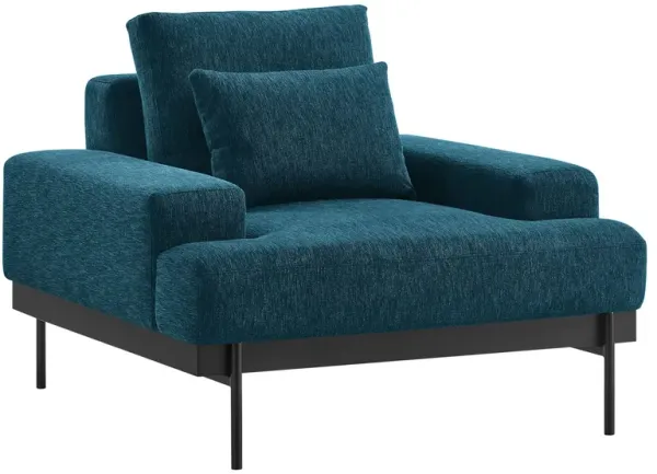 Proximity Upholstered Fabric Armchair by Modway Azure