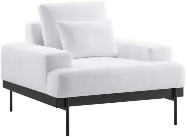 Proximity Upholstered Fabric Armchair by Modway White
