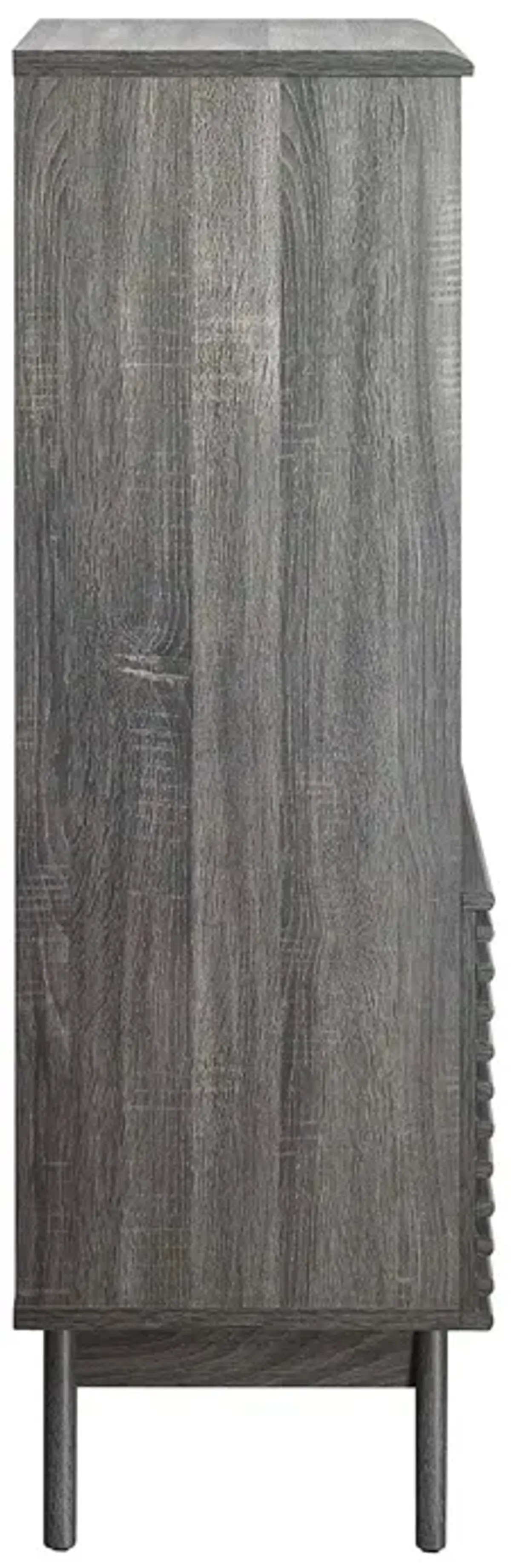 Render Display Cabinet Bookshelf by Modway Charcoal